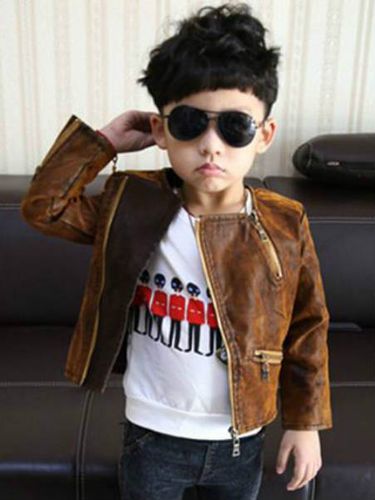 JAQUETA DE COURO IMPORTADA BOY