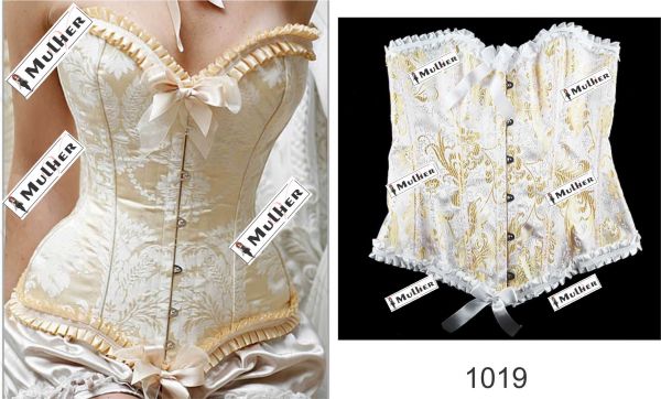 Overbust Bege Floral