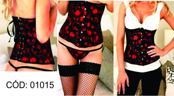 Espartilho Underbust Floral